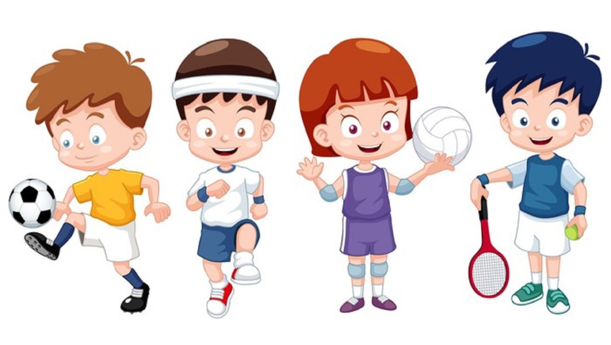 Illustration Of Cartoon Kids Sports Characters