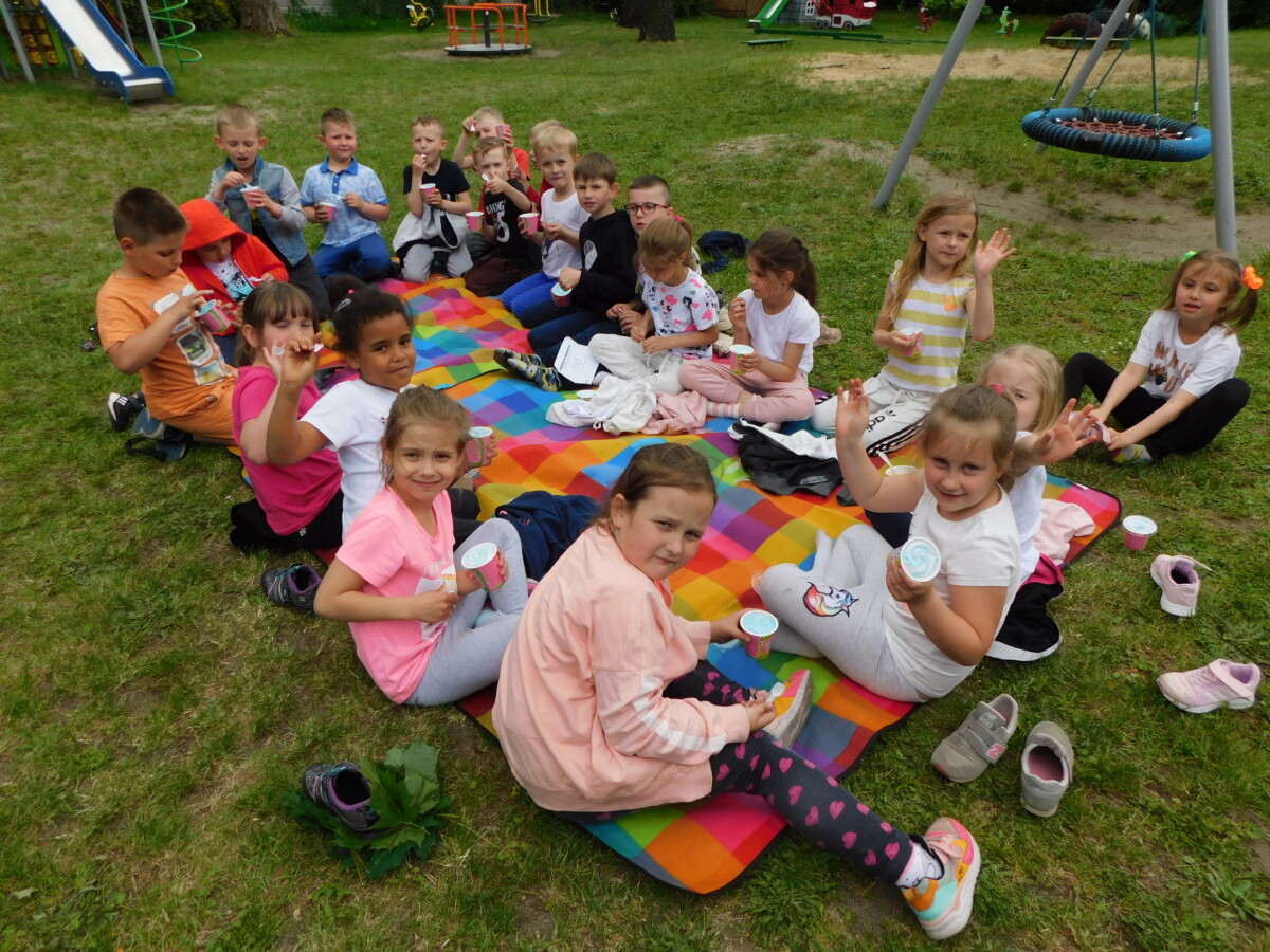 Piknik i zabawy w ogrodzie przedszkolnym – gr. V :)